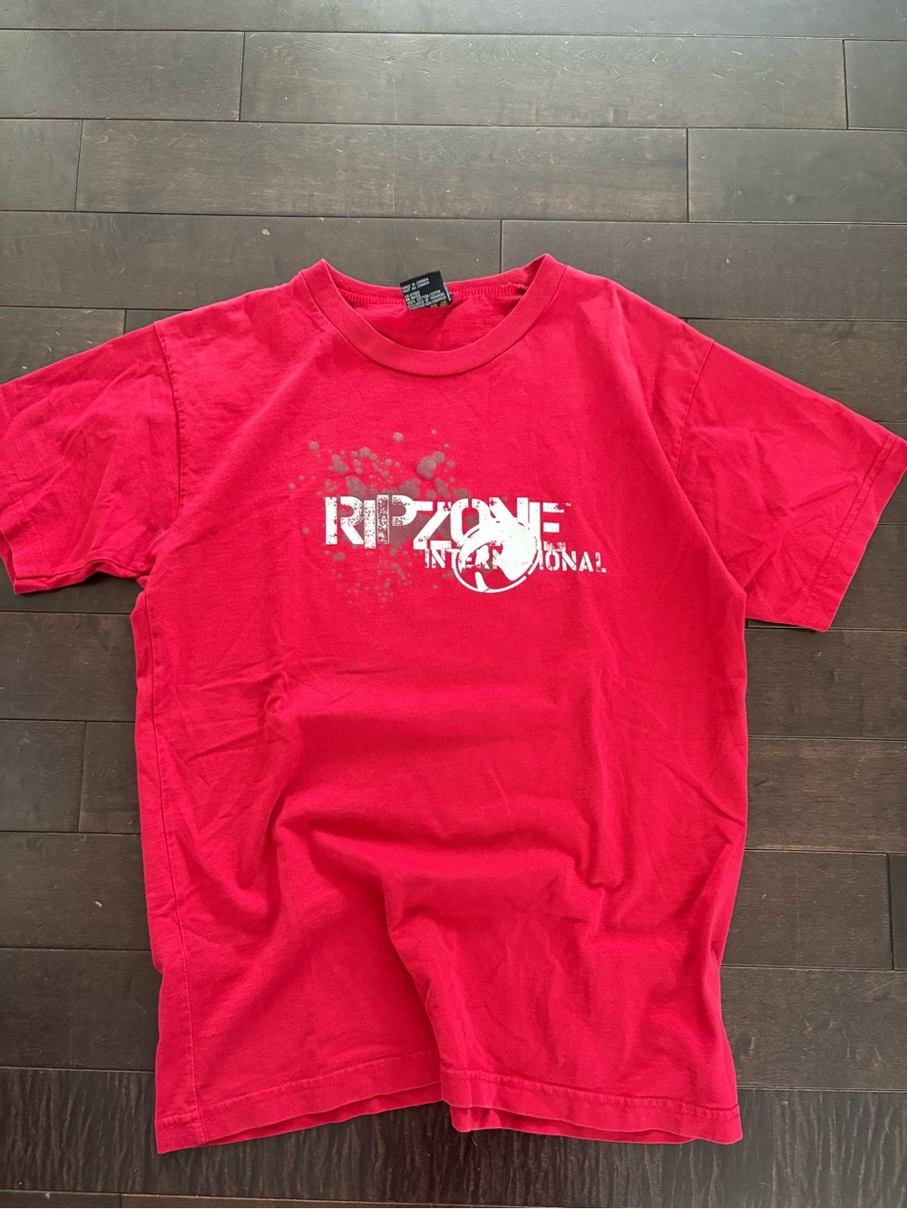 Vintage 90s Red Ripzone Graphic Tee